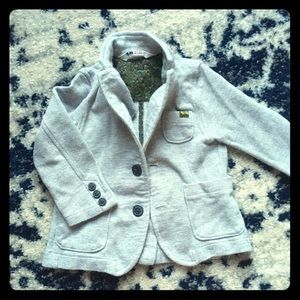 Boys toddler blazer size 1 1/2- 2y H&M grey